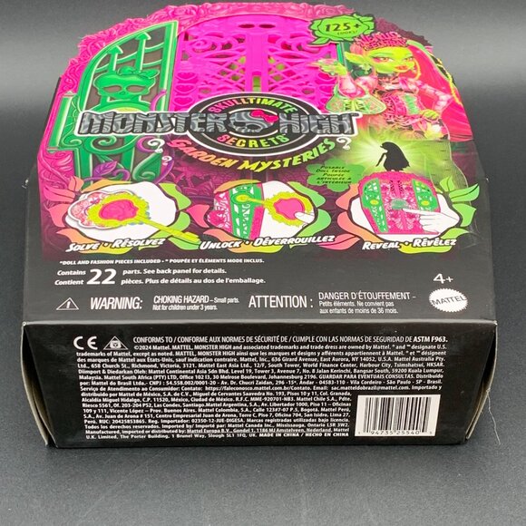 Monster High Skulltimate Secrets Venus Mc Flytrap Garden Ghouls Doll Set New - Picture 4 of 6